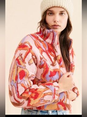 FARM Rio Reversible Horse/Mushroom Jacket • $300 • Small